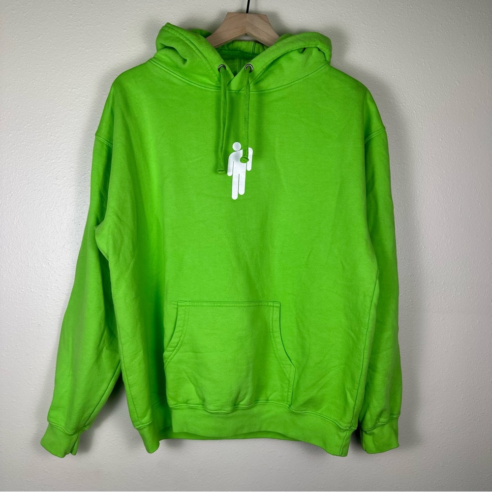 BILLIE EILISH World Tour Neon Green Medium Unisex Baggy Hoodie‎ Sweatshirt